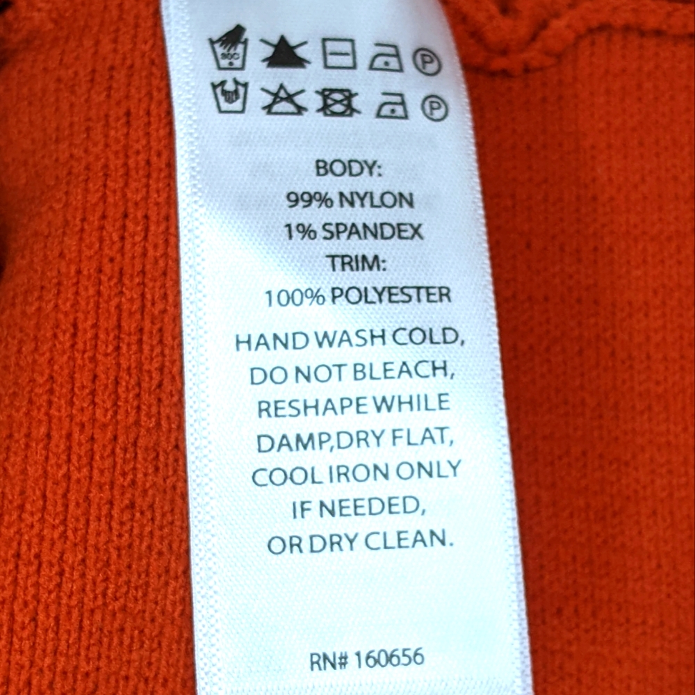 Bailey/44 Rust Ruffle Sleeved Ribbed Top, Large - Picture 8 of 9